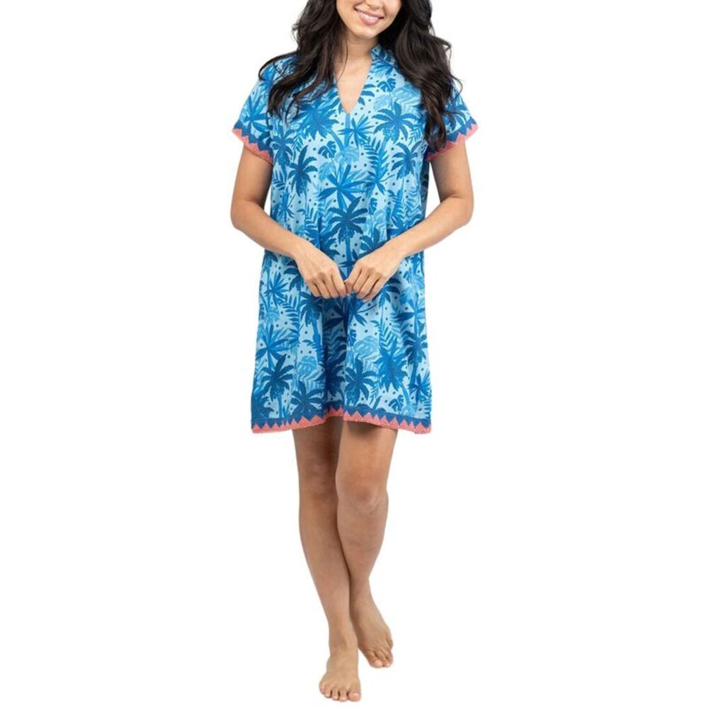 Beau & Ro Womens  Beach Tunic, Blue